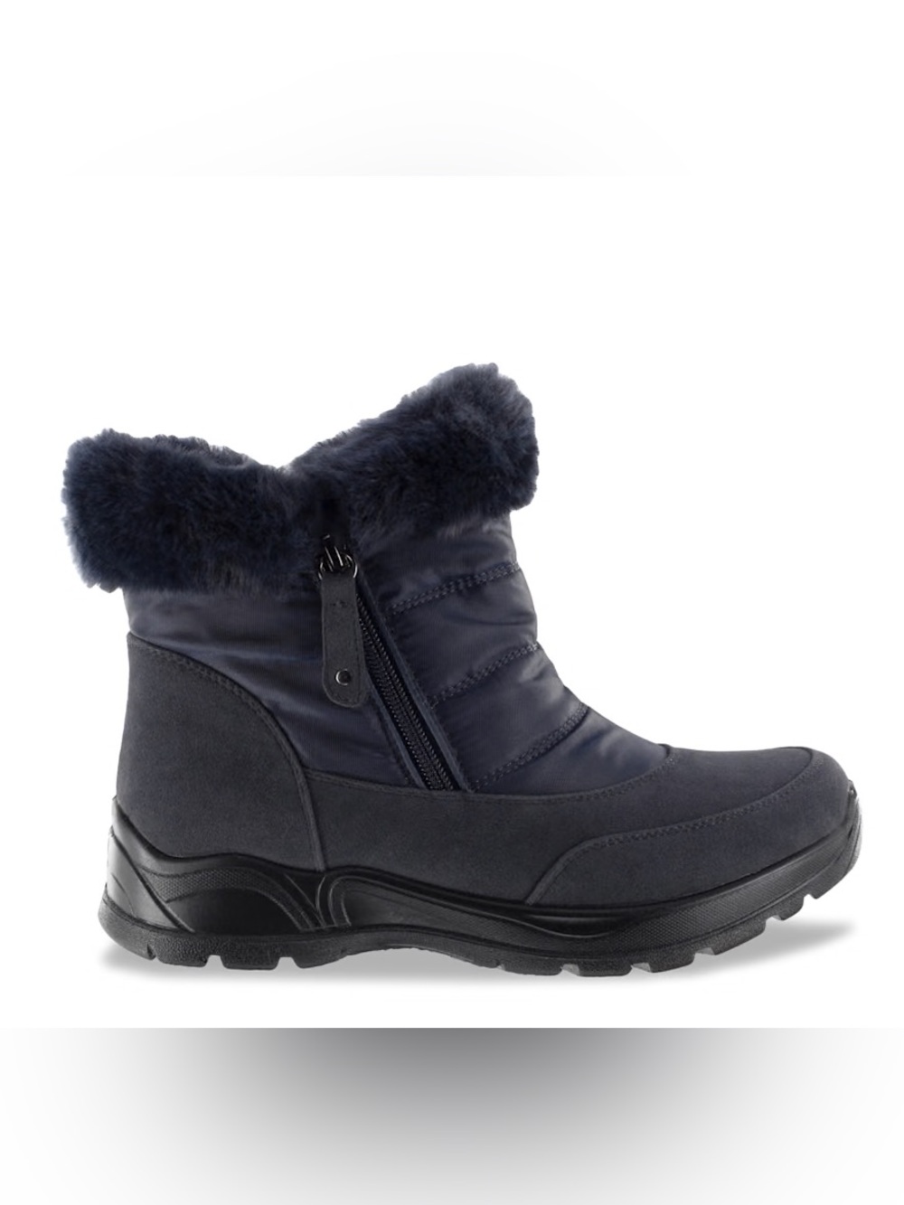 EASY STREET WIDE FROSTY SNOW BOOT NAVY